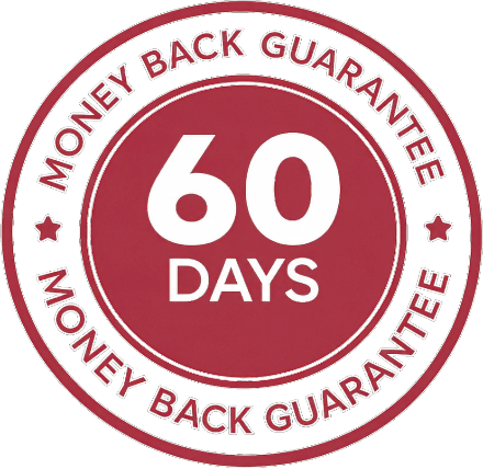 60-day money-back guarantee badge