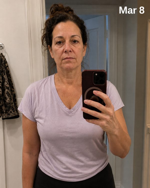 Progress photo, week 1