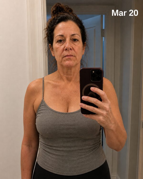 Progress photo, week 2