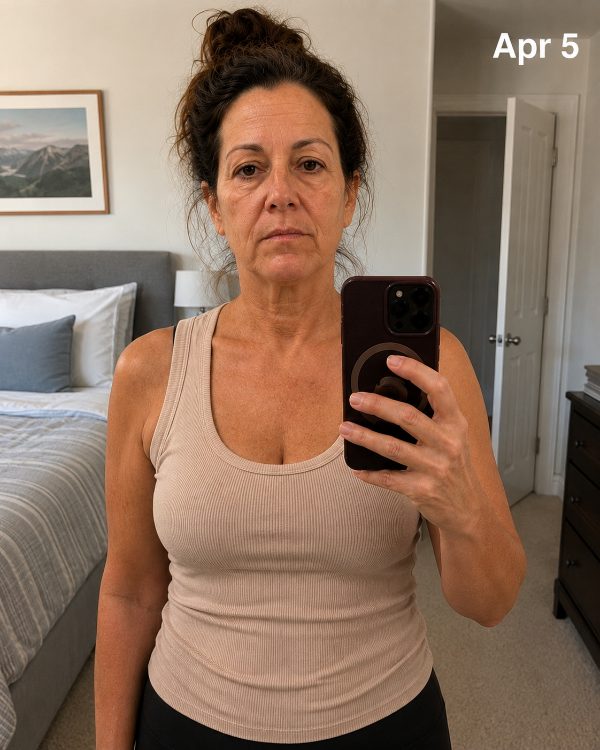 Progress photo, week 4
