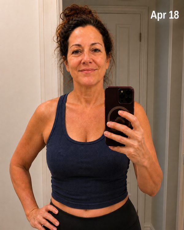 Progress photo, week 6