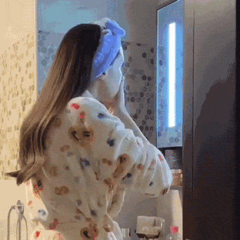 Cleansing skin before a LumaVie session